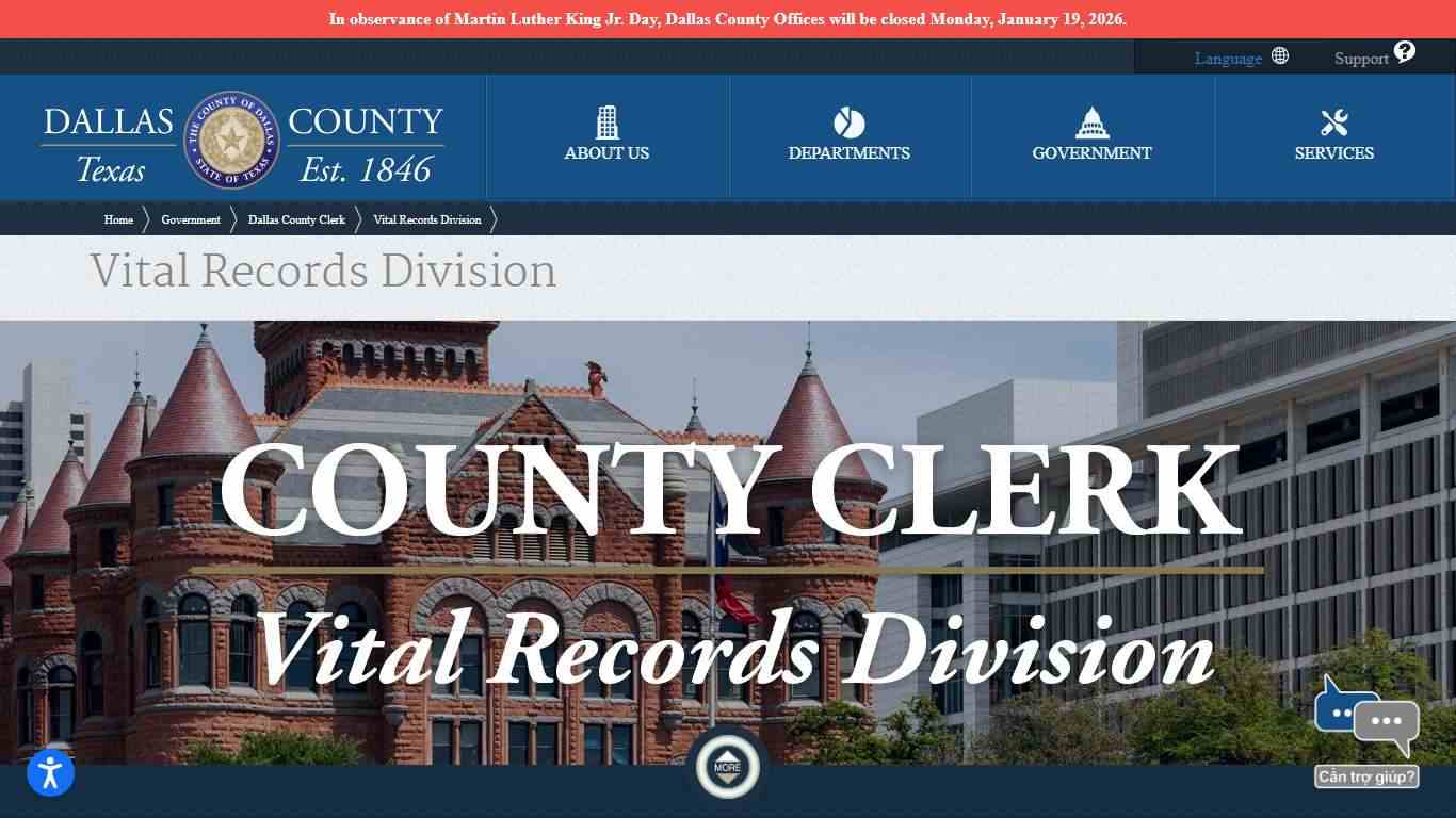 County Clerk | Vital Records Division - Public Record Search