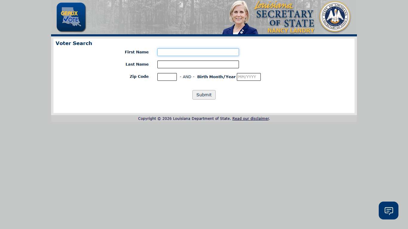 Voter Portal: Search By Voter